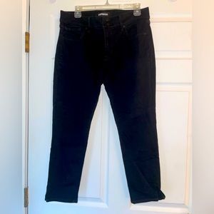Express cropped legging mid rise jeans size 12